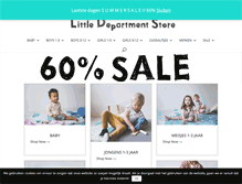 Tablet Screenshot of littledepartmentstore.nl